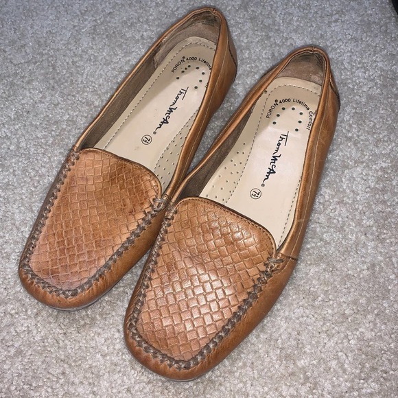 Thom McAn Shoes Thom Mcan Basketweave Leather Loafers Poshmark